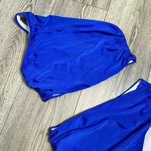 Ladies' Solid Color Pleated Bikini Set Carnival - Picture 4 of 7